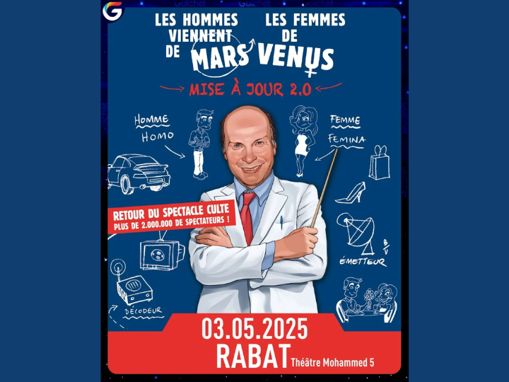 Mars vs Vénus 2.0– 03 mai 2025 à Rabat
